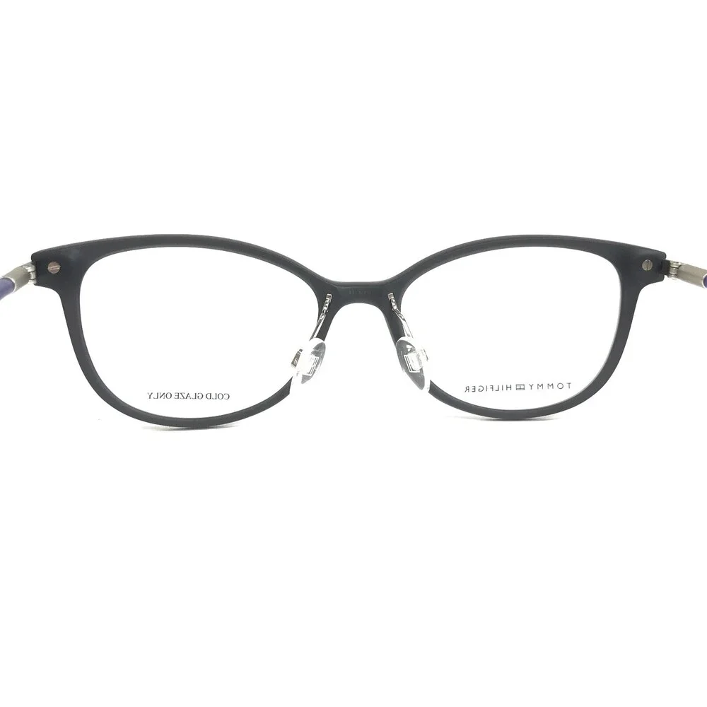 Tommy Hilfiger Eyeglasses Frames TH1398 R3B Matte Black Silver Blue 50-18-140